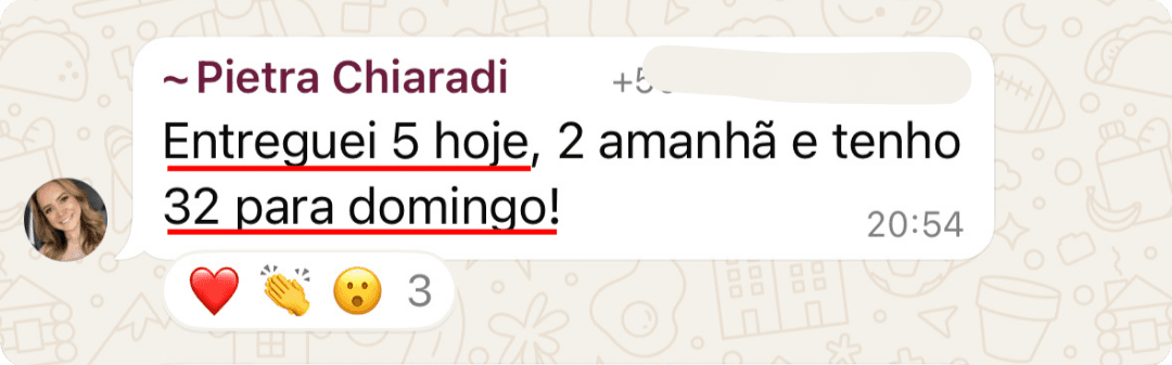 Pietra Chiaradi, 32 cestas