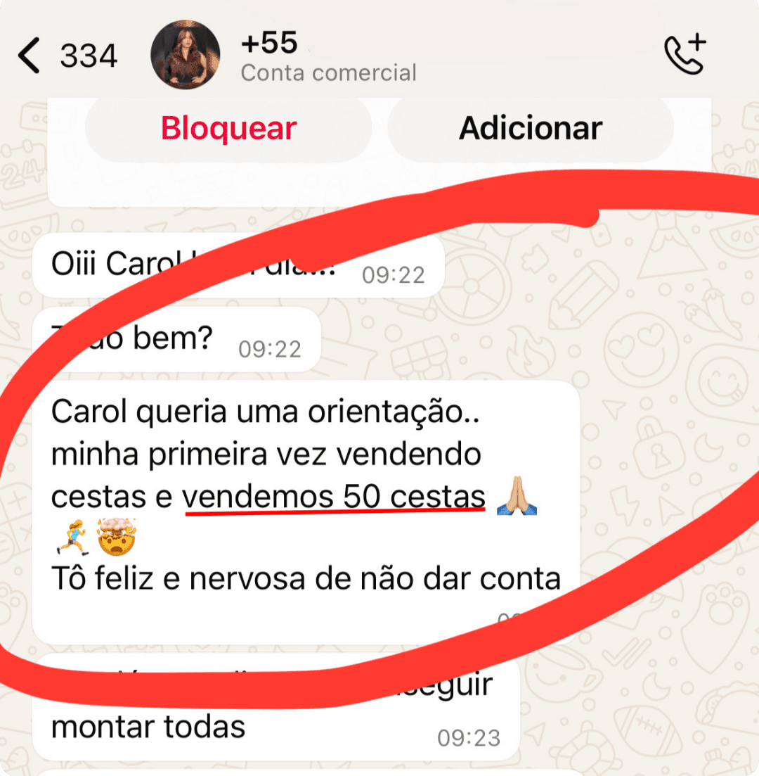 Ana Letícia, 50 cestas